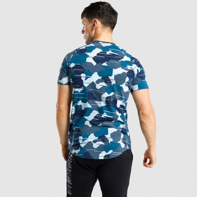 Camiseta Gymshark Bold Camuflaje Blancas | 94XHVSYWN