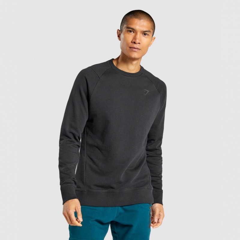 Camiseta Gymshark Bold Crew Negras | 52OPIDSCG