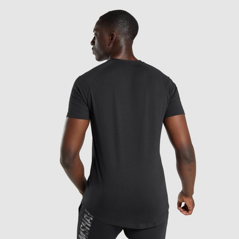 Camiseta Gymshark Bold Negras Camuflaje | 35XDVAFOP