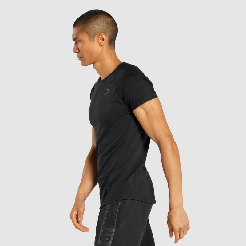 Camiseta Gymshark Bold Negras | 48PLGVRFA