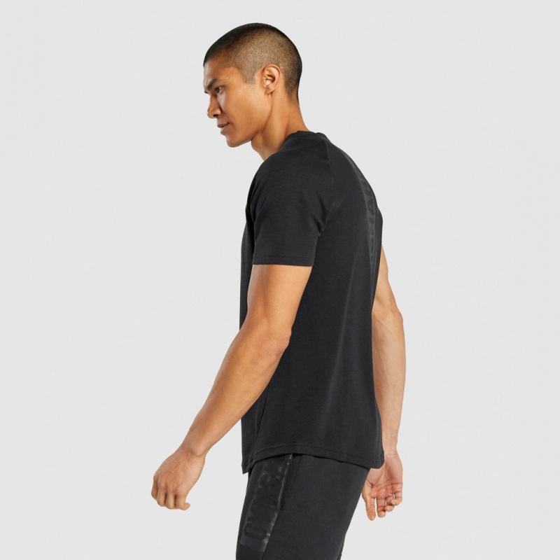 Camiseta Gymshark Bold Negras | 98HKFUWJT