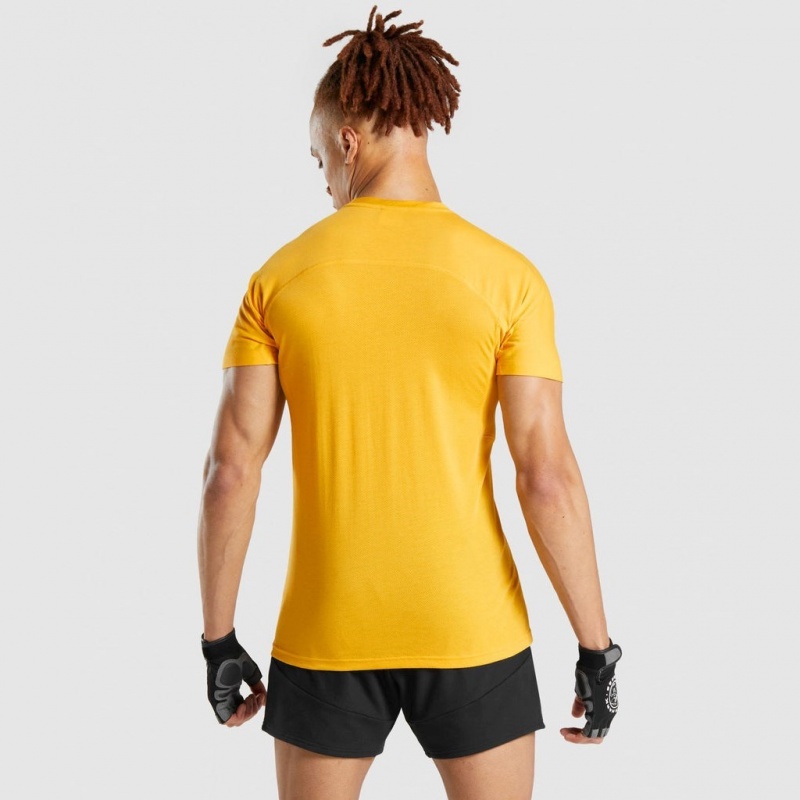 Camiseta Gymshark Chalk Amarillo | 94ZSXIWED