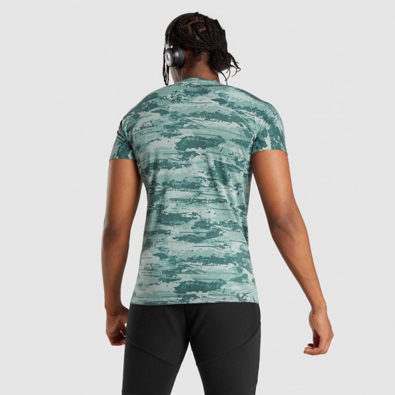 Camiseta Gymshark Chalk Verde Claro | 70QSCZONG