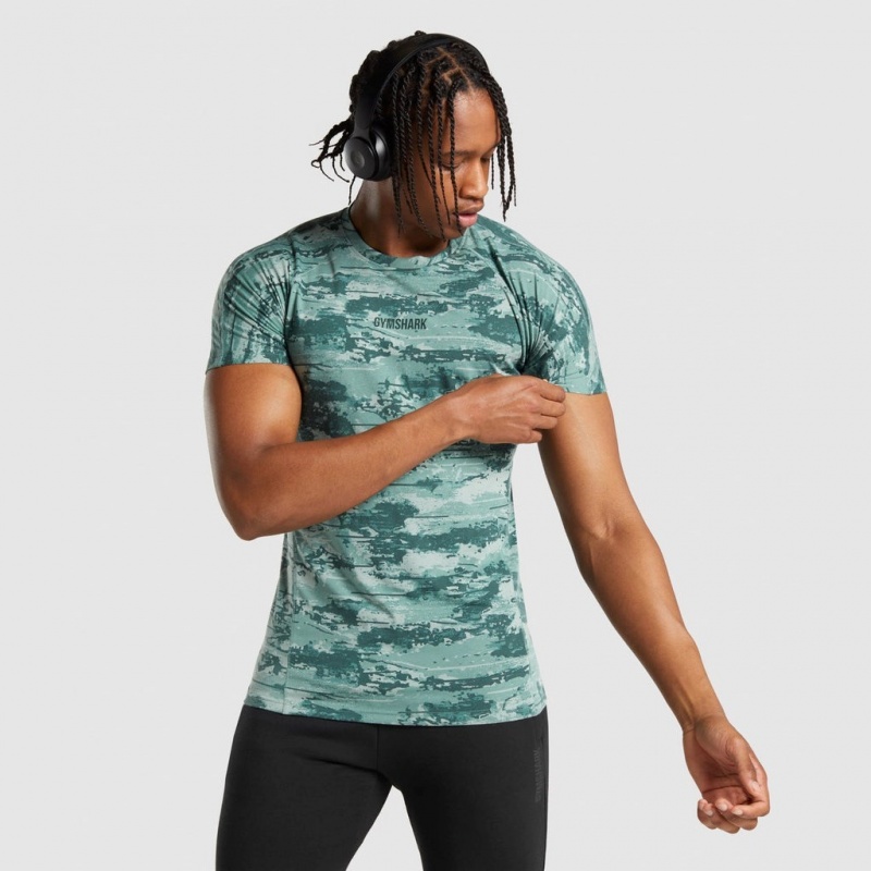 Camiseta Gymshark Chalk Verde Claro | 70QSCZONG