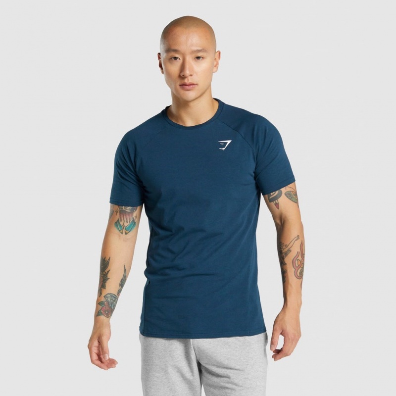 Camiseta Gymshark Critical 2.0 Azul Marino | 06WRJVEMT