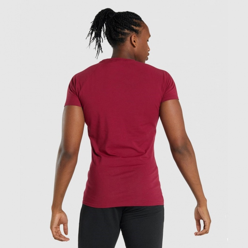 Camiseta Gymshark Critical 2.0 Burdeos | 25LCSVPFX