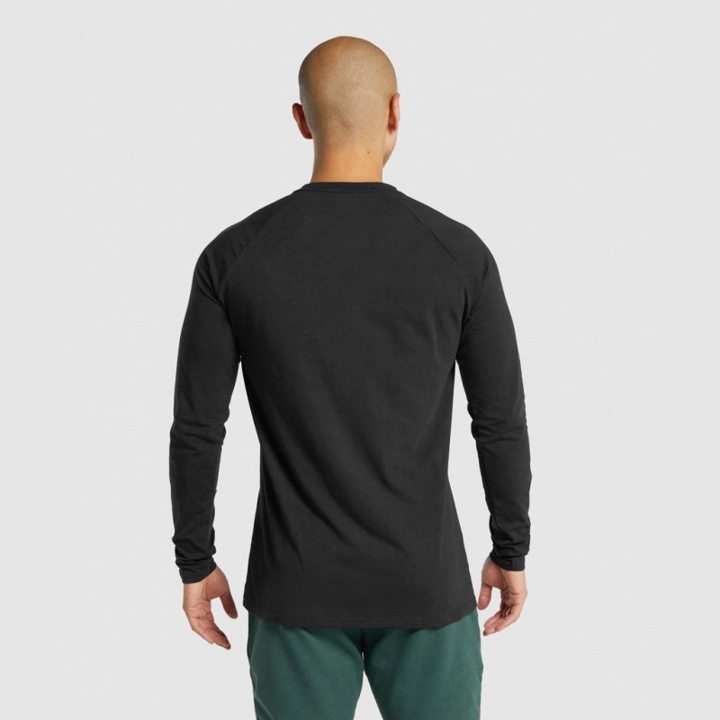Camiseta Gymshark Critical 2.0 Long Sleeve Negras | 62MGFXPUV