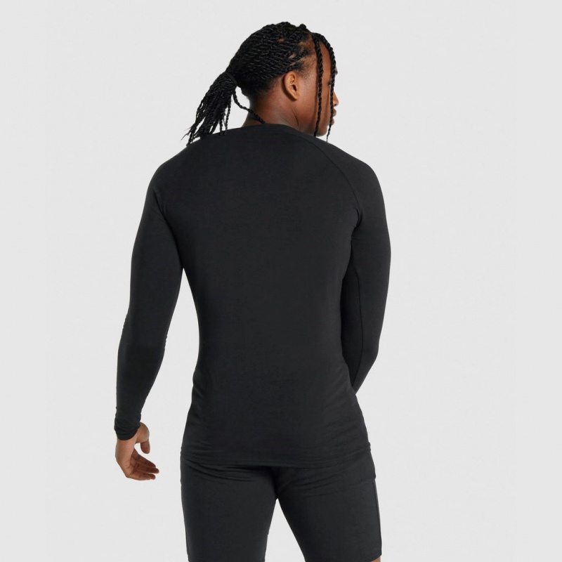 Camiseta Gymshark Critical 2.0 Long Sleeve Negras | 12FGLZUQB