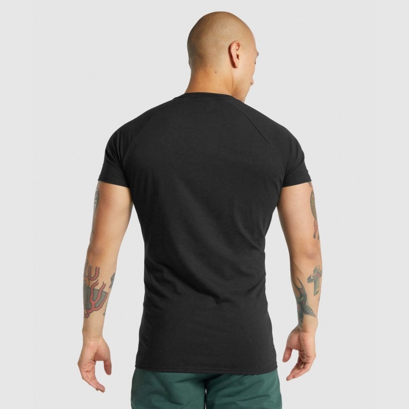Camiseta Gymshark Critical 2.0 Negras | 07XGAZCVK