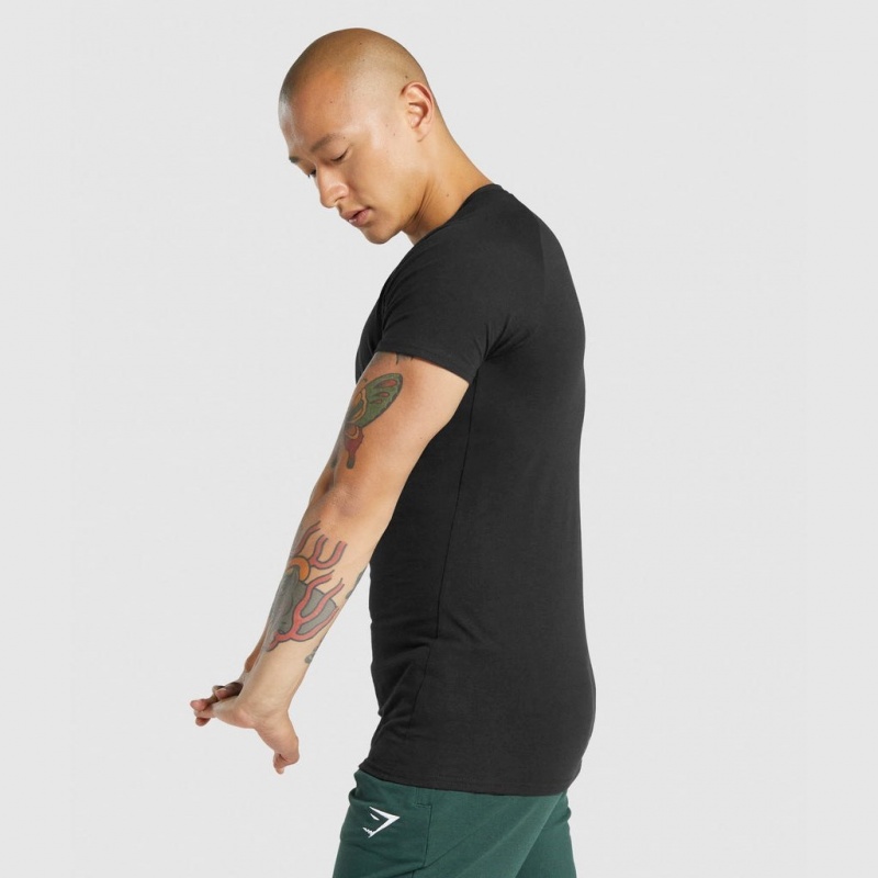 Camiseta Gymshark Critical 2.0 Negras | 07XGAZCVK