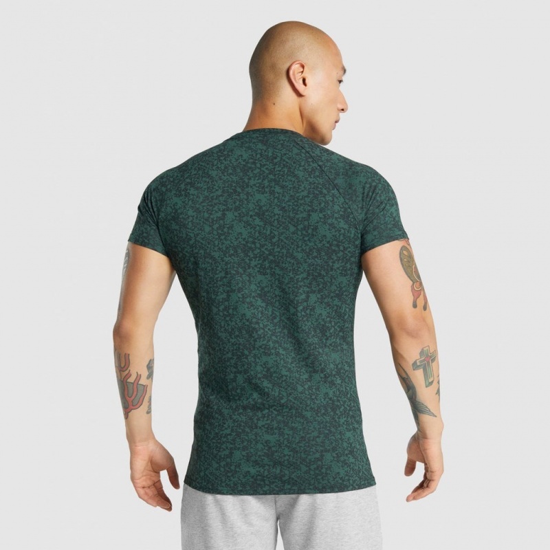 Camiseta Gymshark Critical 2.0 Verde Oscuro | 72DOVJGBQ
