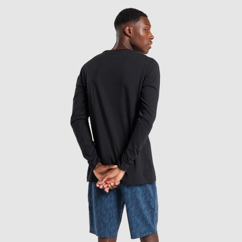 Camiseta Gymshark Critical Long Sleeve Negras | 58KTQRFOS