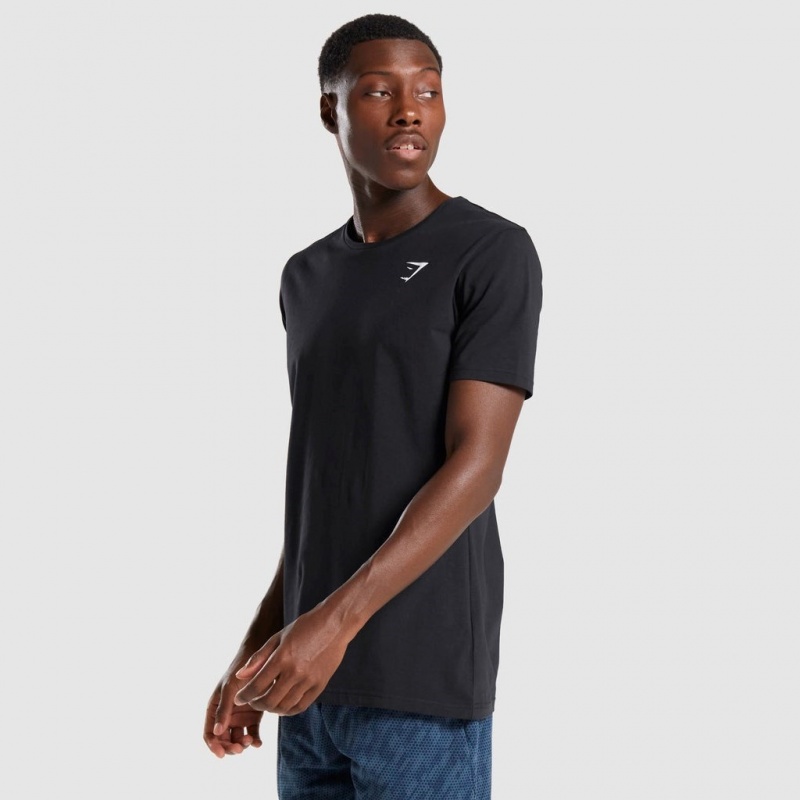 Camiseta Gymshark Critical Negras | 54TYIOUFG