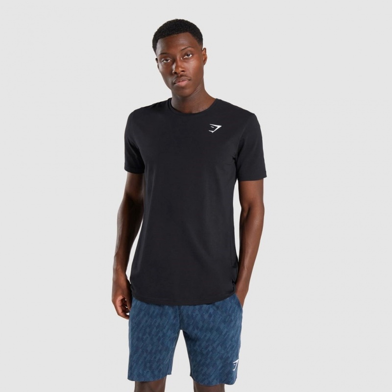 Camiseta Gymshark Critical Negras | 54TYIOUFG