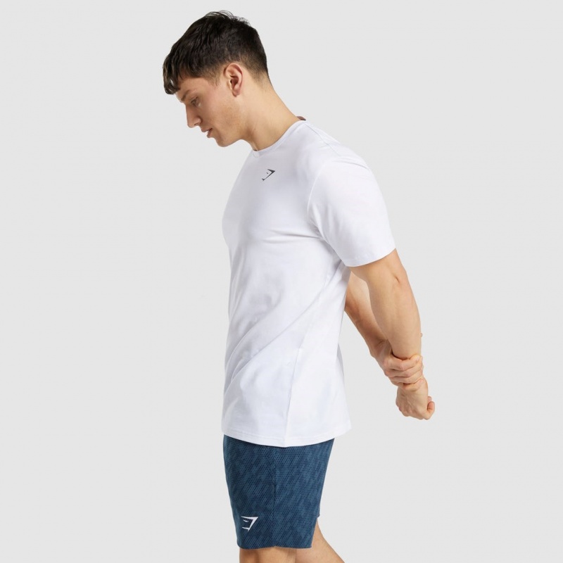 Camiseta Gymshark Critical Regular Fit Blancas | 60BGUCVRM