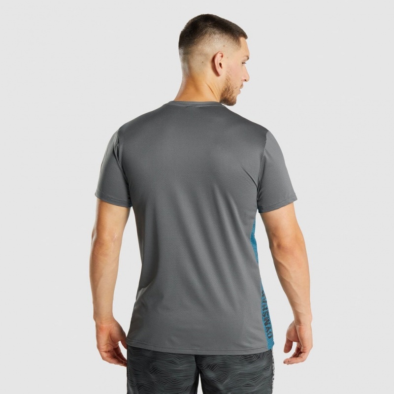 Camiseta Gymshark Deporte Charcoal | 28ZGBJDWY