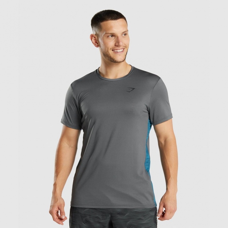 Camiseta Gymshark Deporte Charcoal | 28ZGBJDWY