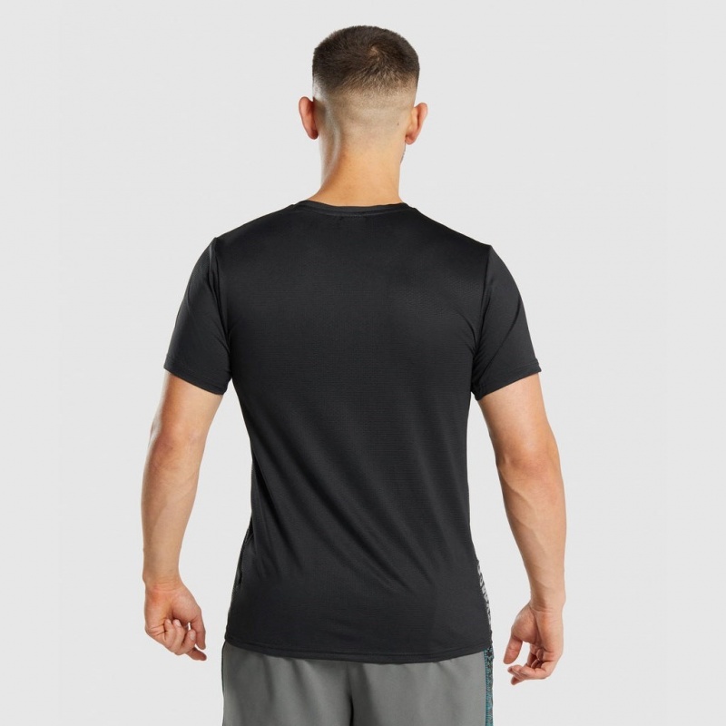 Camiseta Gymshark Deporte Negras | 27RKDVXHG