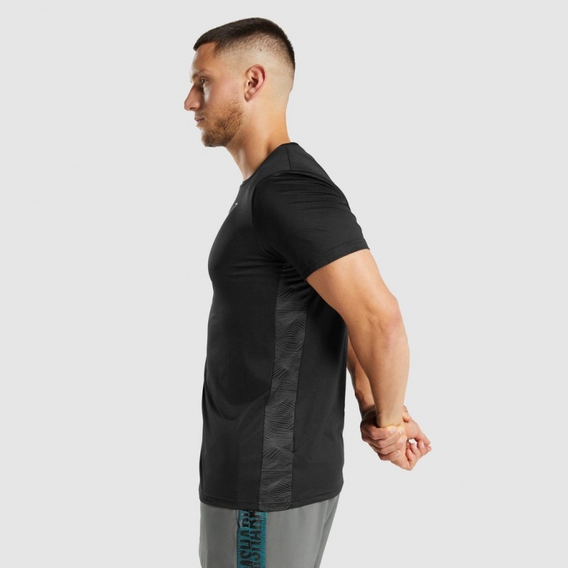 Camiseta Gymshark Deporte Negras | 27RKDVXHG