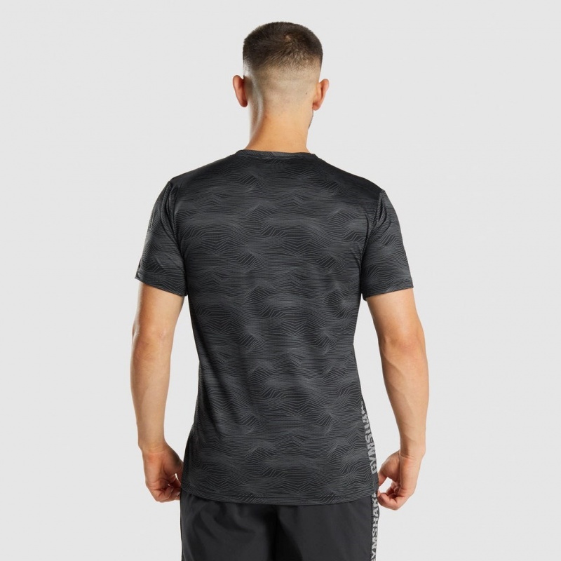 Camiseta Gymshark Deporte Negras | 47APTZESB