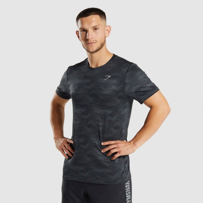 Camiseta Gymshark Deporte Negras | 47APTZESB