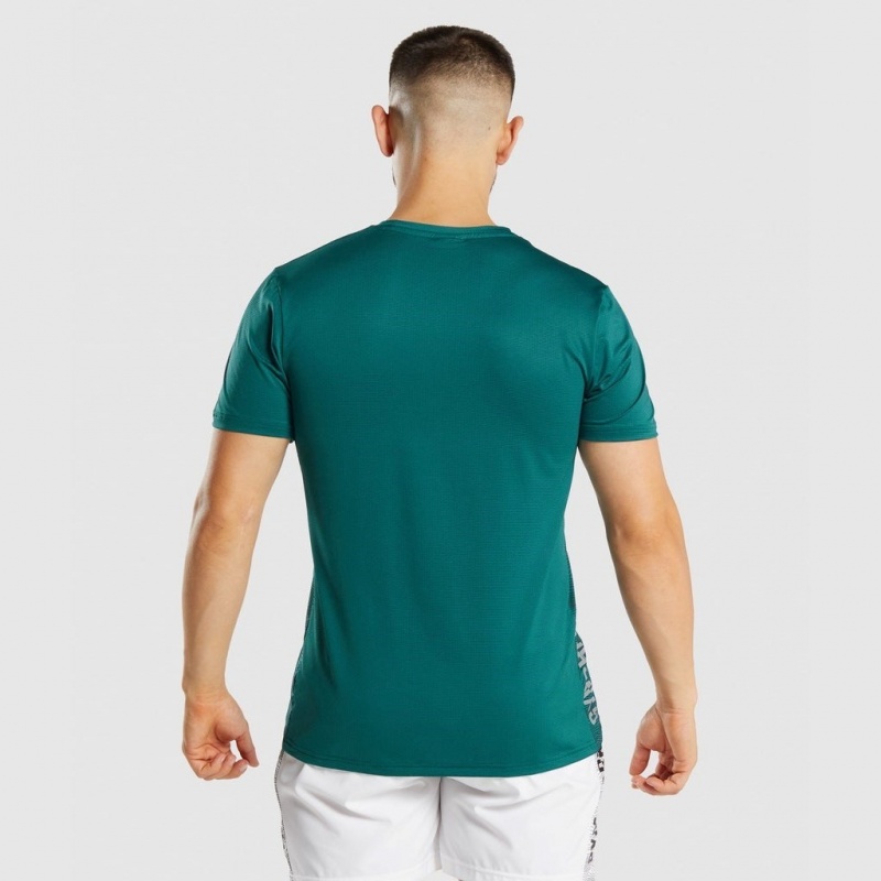 Camiseta Gymshark Deporte Teal | 19UOPRIHL
