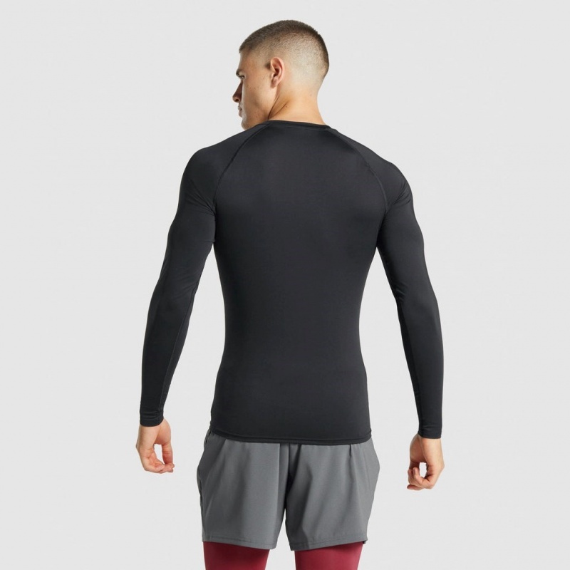 Camiseta Gymshark Element Baselayer Long Sleeve Negras | 81BUDKIMT