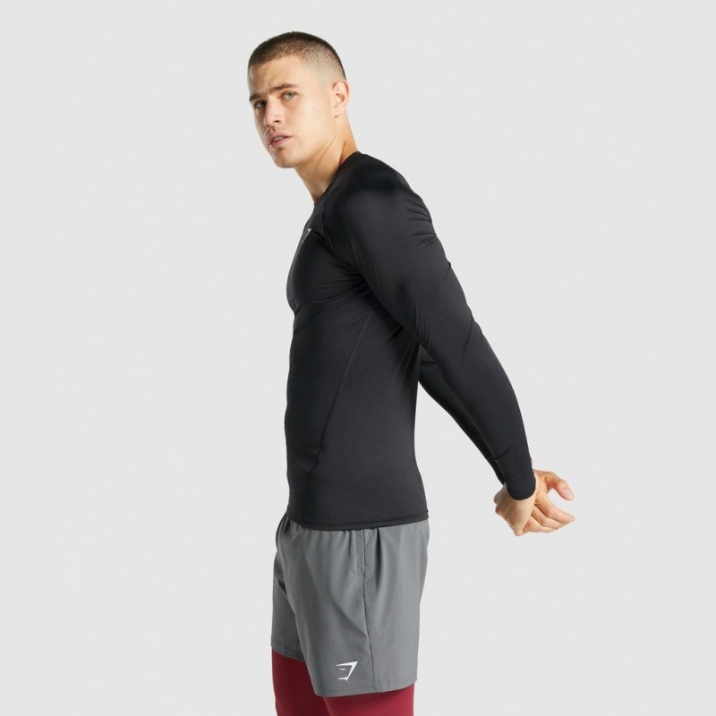 Camiseta Gymshark Element Baselayer Long Sleeve Negras | 81BUDKIMT