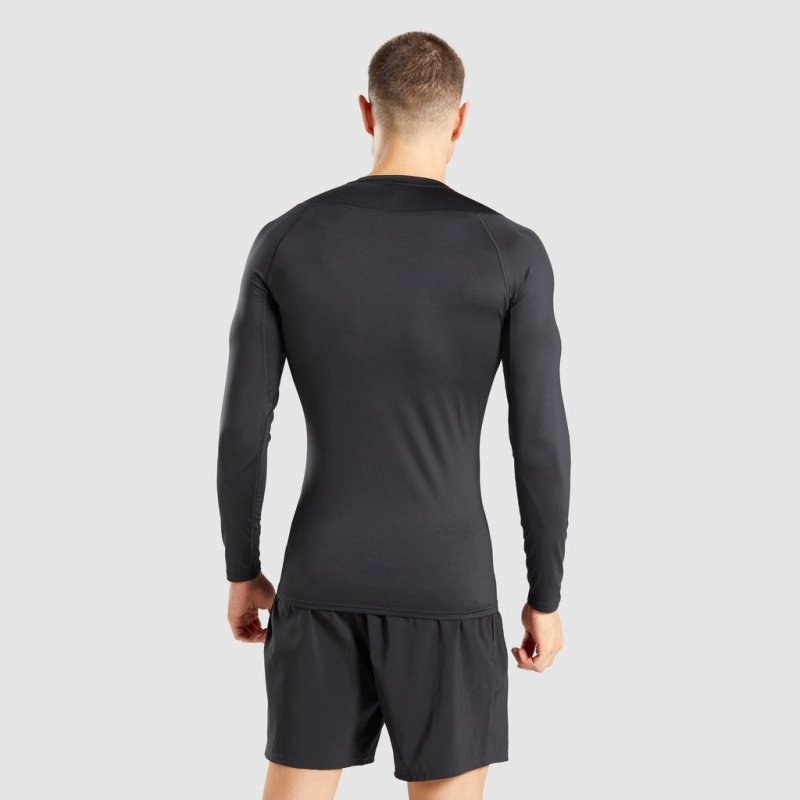 Camiseta Gymshark Element Baselayer Long Sleeve Negras | 94JFOSGDP