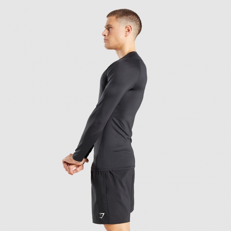 Camiseta Gymshark Element Baselayer Long Sleeve Negras | 94JFOSGDP