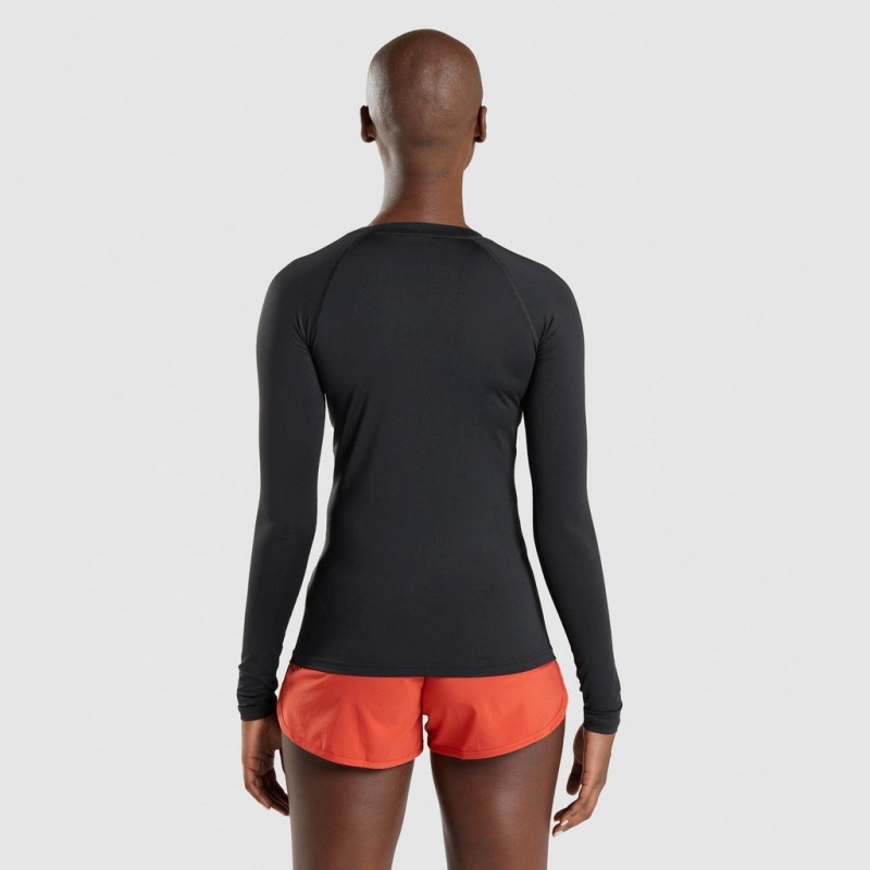 Camiseta Gymshark Entrenamiento Baselayer Long Sleeve Negras | 82BZWQSRA