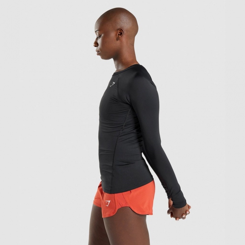 Camiseta Gymshark Entrenamiento Baselayer Long Sleeve Negras | 82BZWQSRA