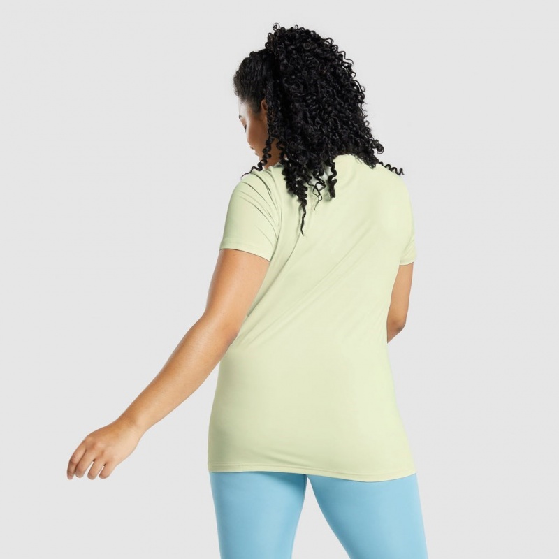 Camiseta Gymshark Entrenamiento Tee Verde Claro | 56CGWNJLH