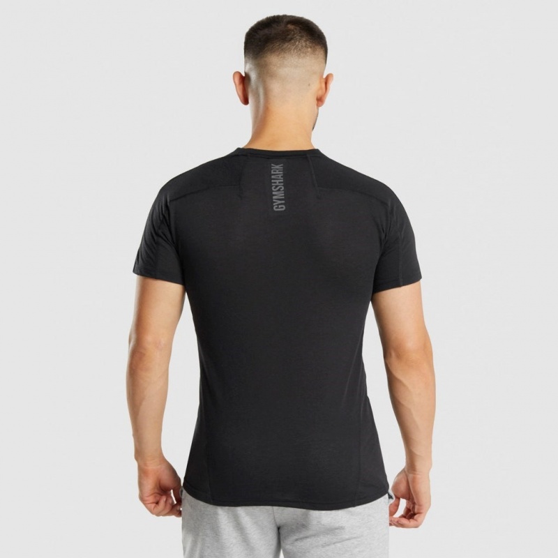 Camiseta Gymshark Hyper Power Negras | 75TGJQUVX