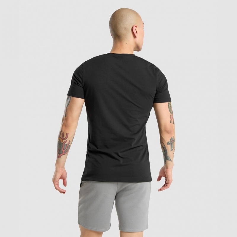 Camiseta Gymshark Legacy Negras Negras | 04UCYMEDX