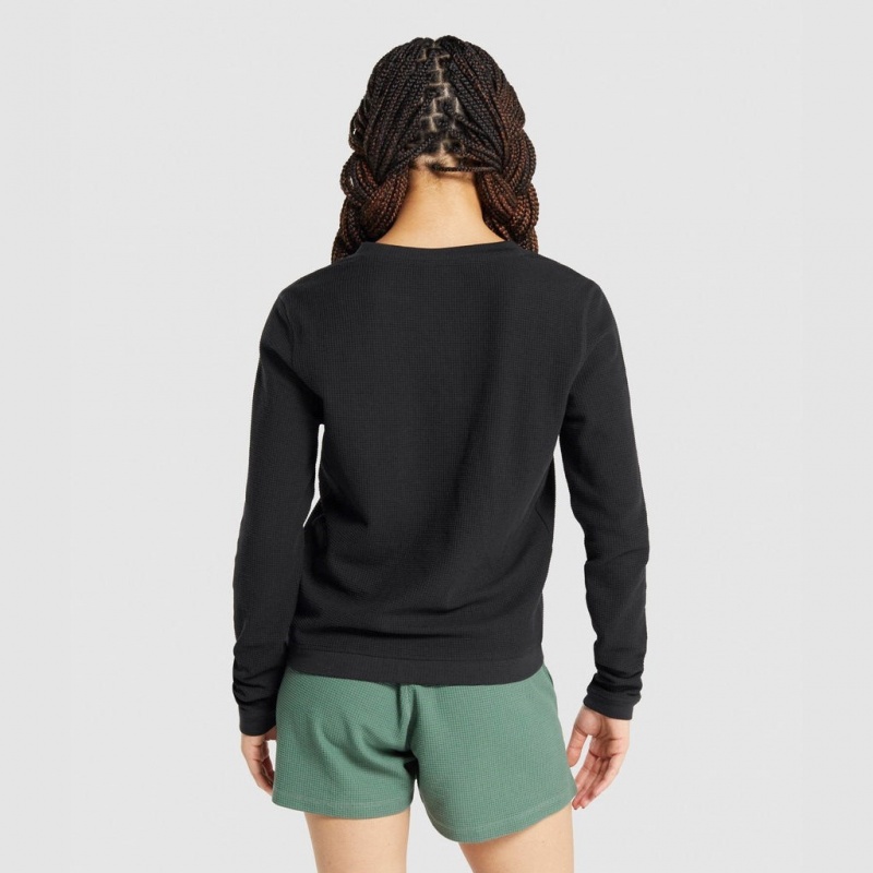 Camiseta Gymshark Pause Long Sleeve Negras | 90CRYEJFQ