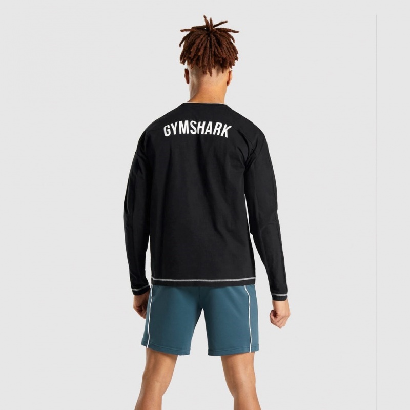 Camiseta Gymshark Recess Long Sleeve Negras | 13NWRPUKH