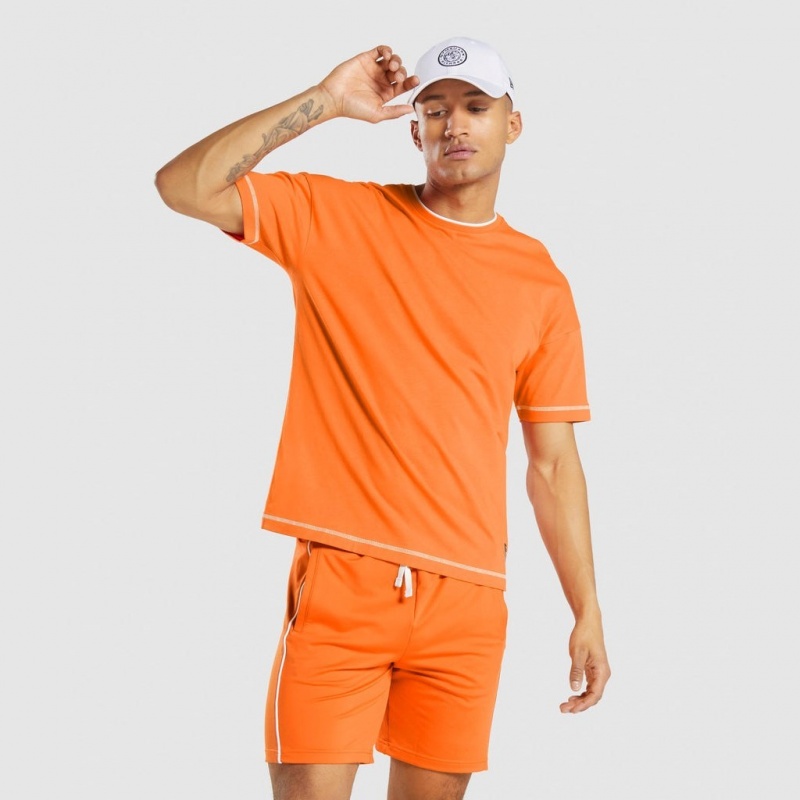 Camiseta Gymshark Recess Naranjas | 54OYEFANR