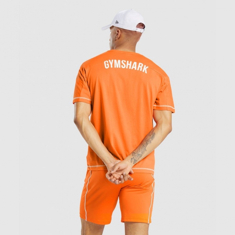 Camiseta Gymshark Recess Naranjas | 54OYEFANR