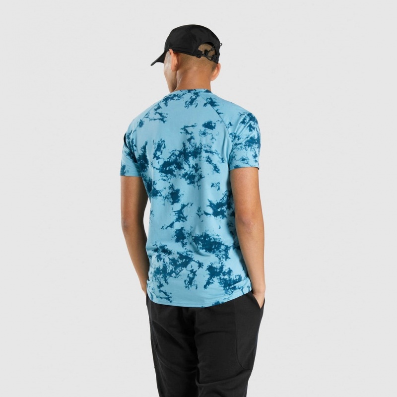 Camiseta Gymshark Restore Teal Print | 79IWEQYGC