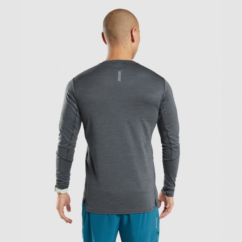 Camiseta Gymshark Speed Long Sleeve Negras | 54YNDFQSR