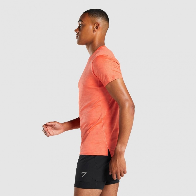Camiseta Gymshark Speed Naranjas | 26UFCDXVH