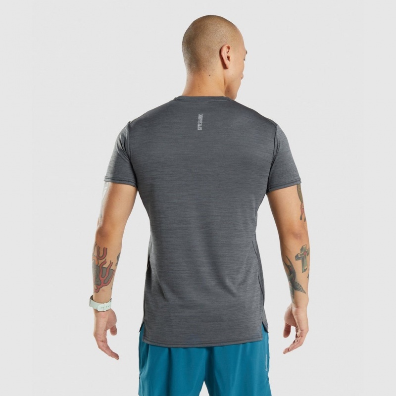 Camiseta Gymshark Speed Negras | 81WZMVDYE