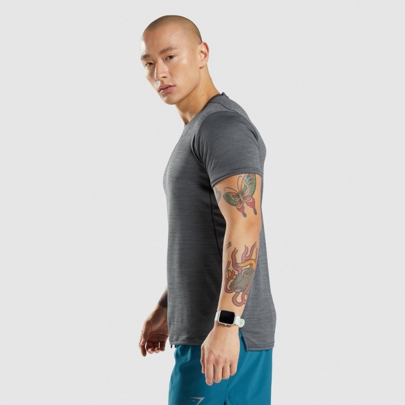 Camiseta Gymshark Speed Negras | 81WZMVDYE