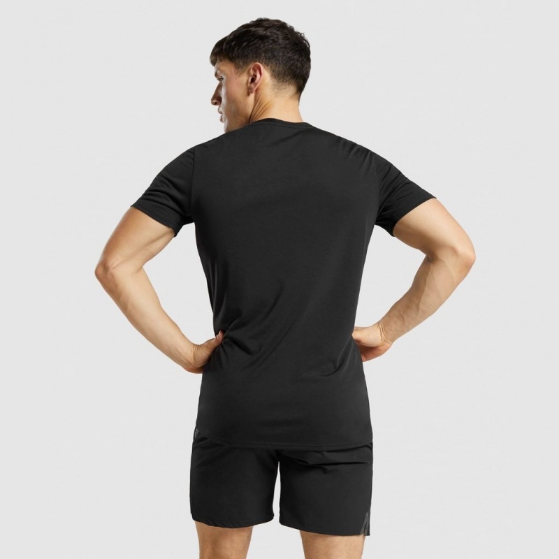 Camiseta Gymshark Sports Negras | 51XEVKIPM