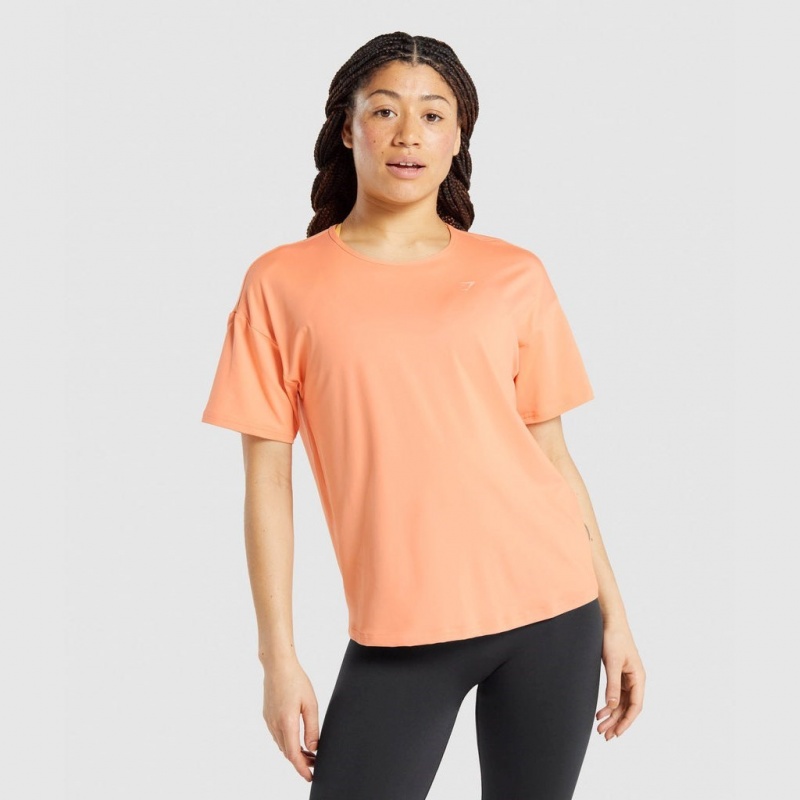 Camiseta Gymshark Studio Coral | 32PWEJYIA