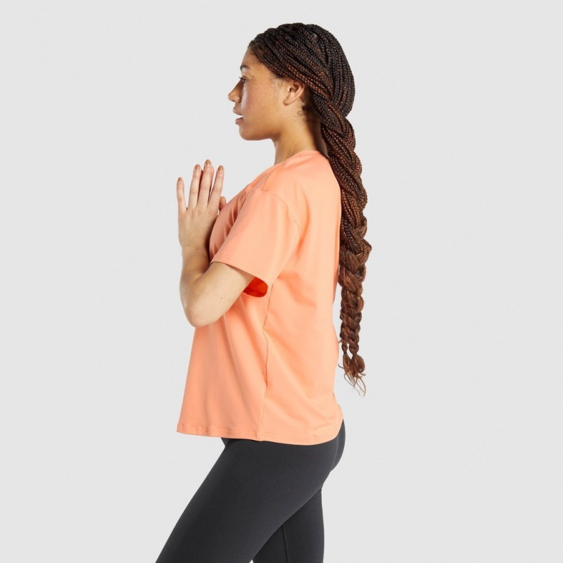 Camiseta Gymshark Studio Coral | 32PWEJYIA