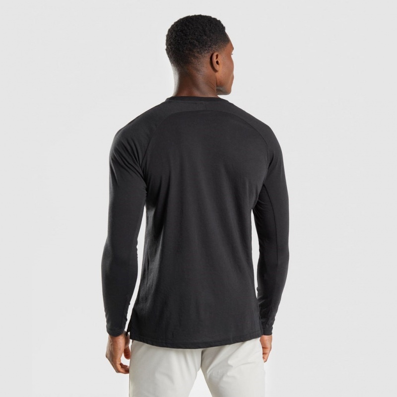 Camiseta Gymshark Studio Long Sleeve Negras | 62VGKLSUM