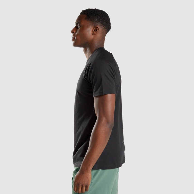 Camiseta Gymshark Studio Negras | 67RUFLHSE