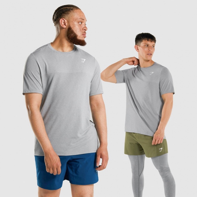 Camiseta Gymshark Vital Charcoal Marl | 63LXIRHCQ
